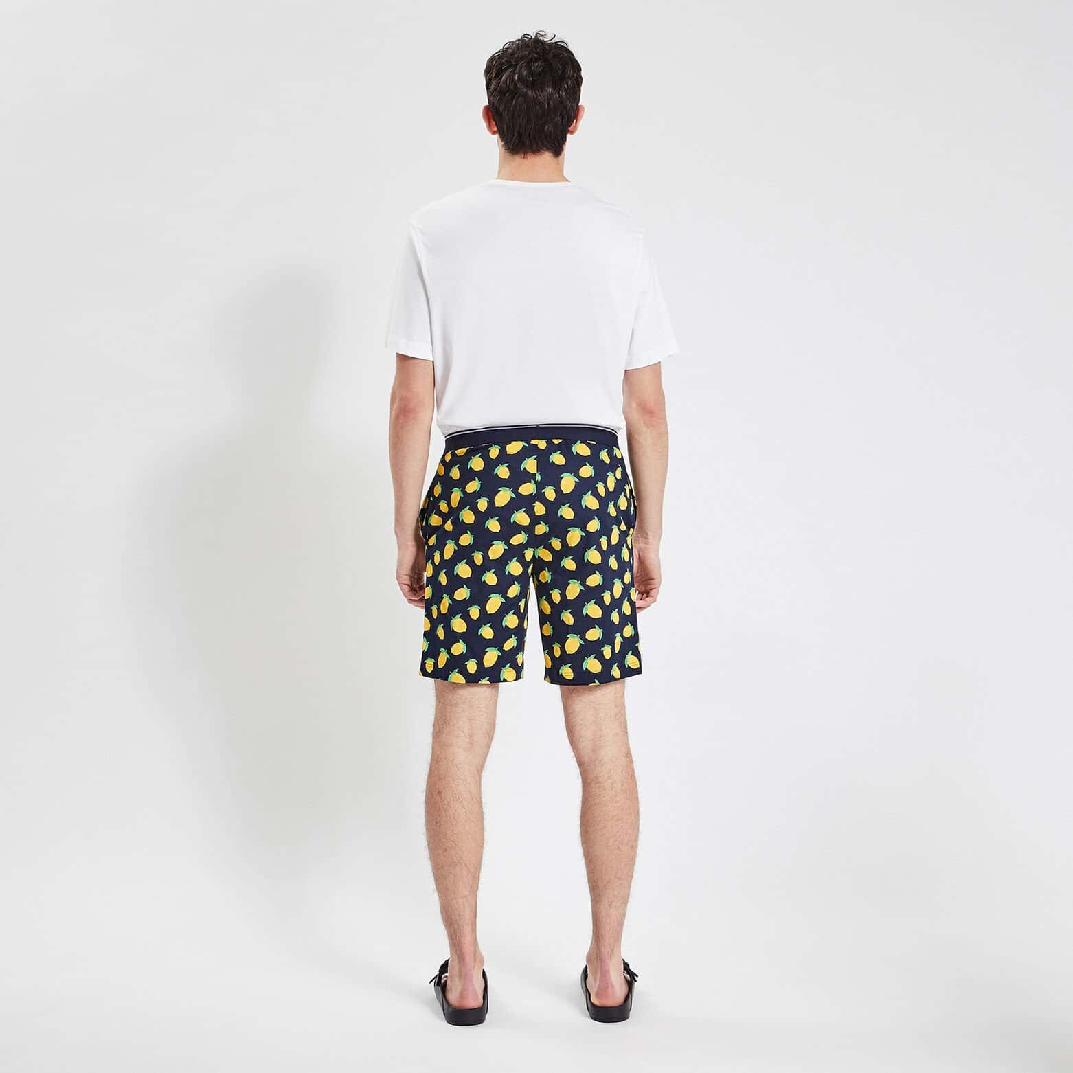 Short de pyjama fantaisie Bleu foncé