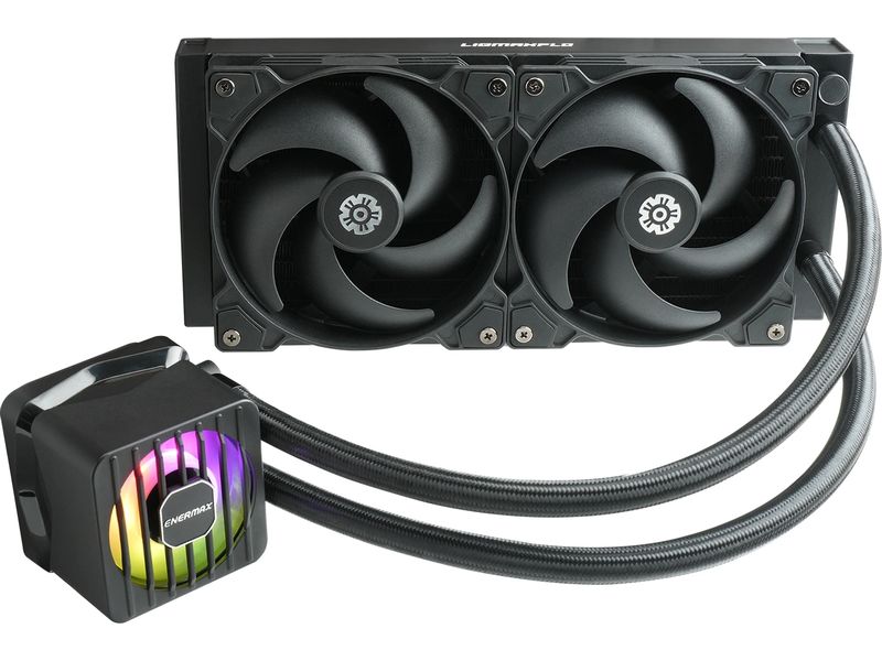 Enermax Wasserkühlung LIQMAXFLO SR 240 AIO-Wasserkühlung mit erweiterter Xtreme-Zweikammerpumpe