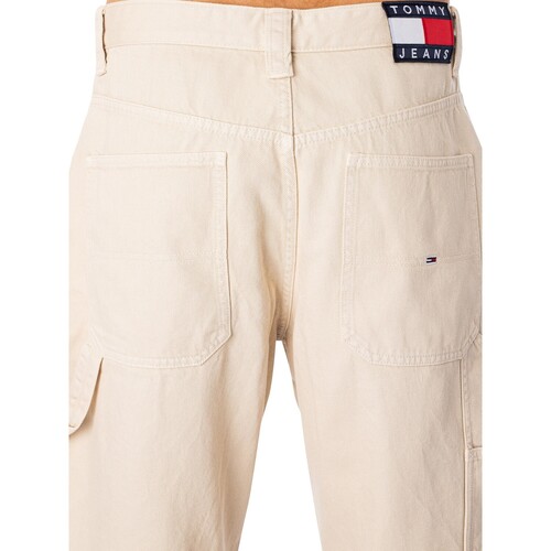 Tommy Jeans - Shorts De Mezclilla Aiden Carpenter Beige