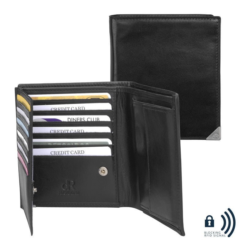 dR Amsterdam Toronto Hoge Billfold 15704 Zwart