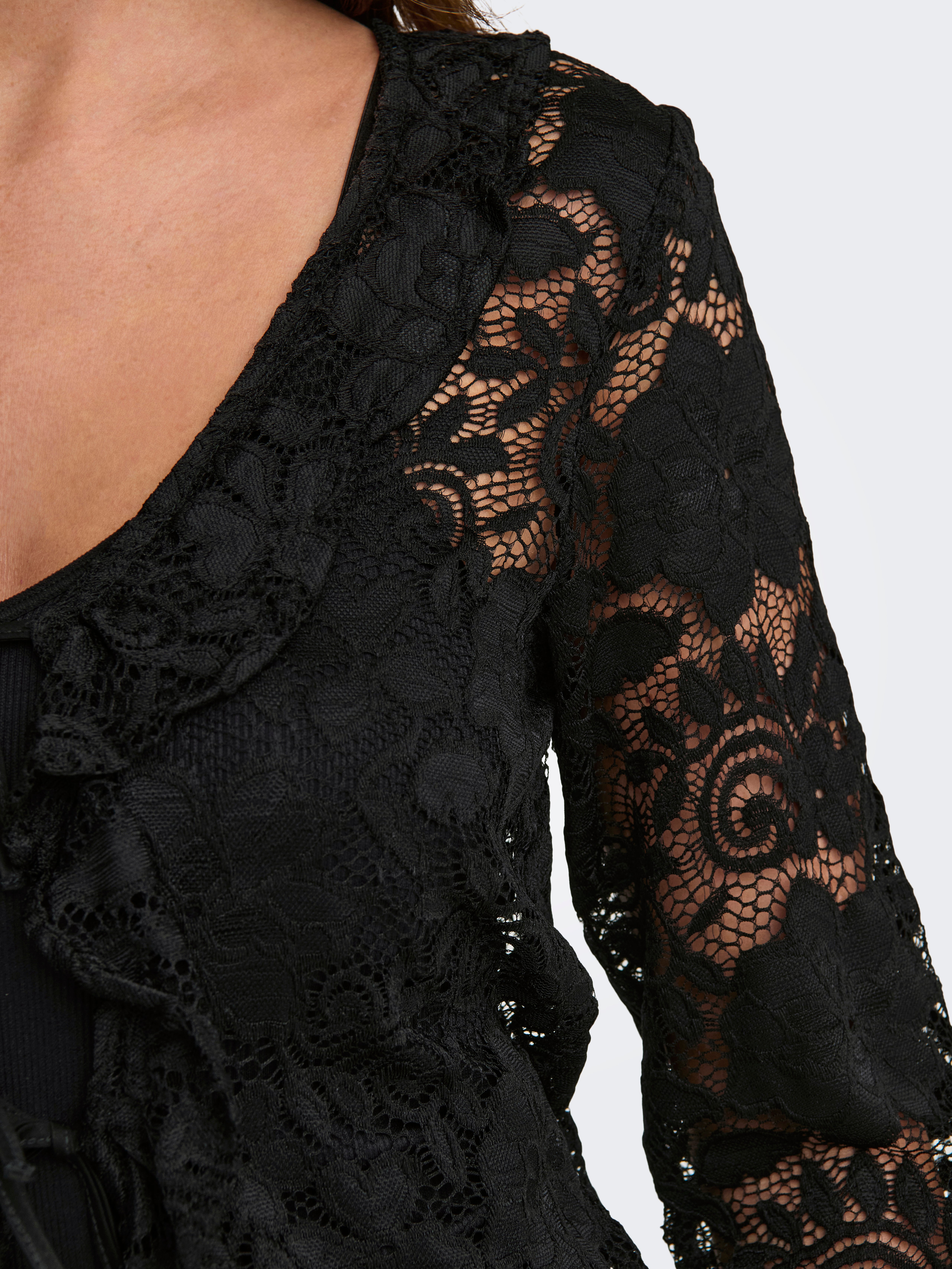 JDYNOE Strickjacke Black
