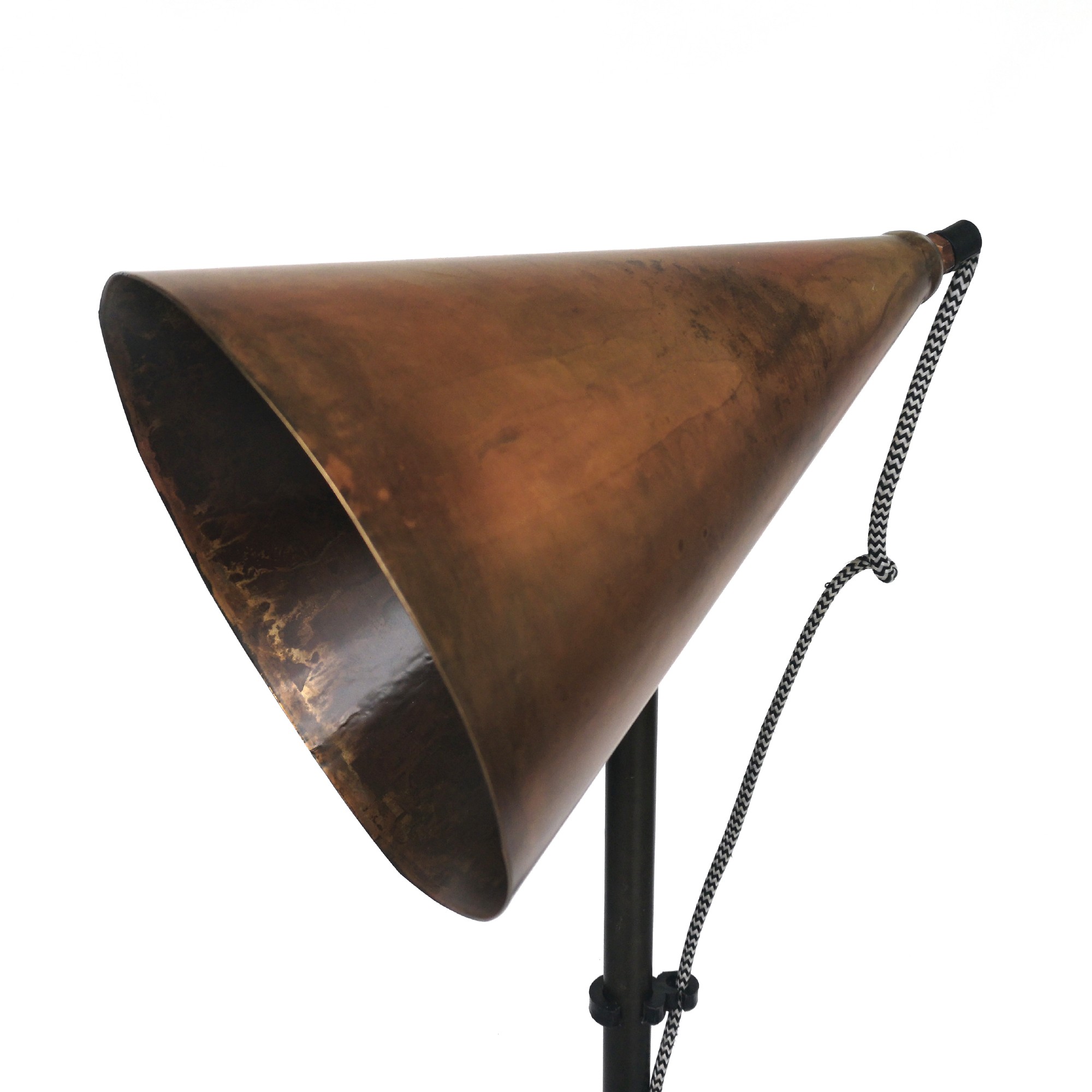 Stehleuchte 'Tinky', antik kupfer, H 135 cm, B 46 cm, T 46 cm von fischer's lagerhaus