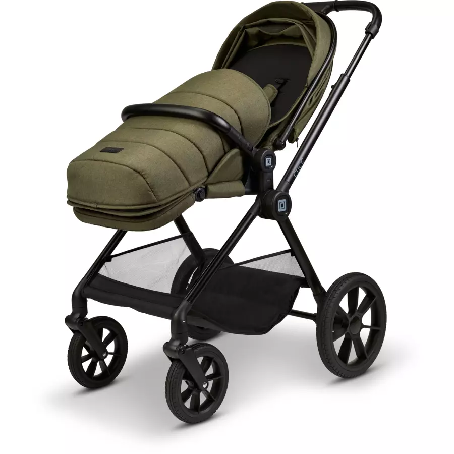 MOON Kombikinderwagen Clicc moss green melange