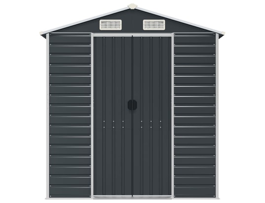 VIDAXL - Abri de jardin anthracite 191x130x198 cm acier galvanisé