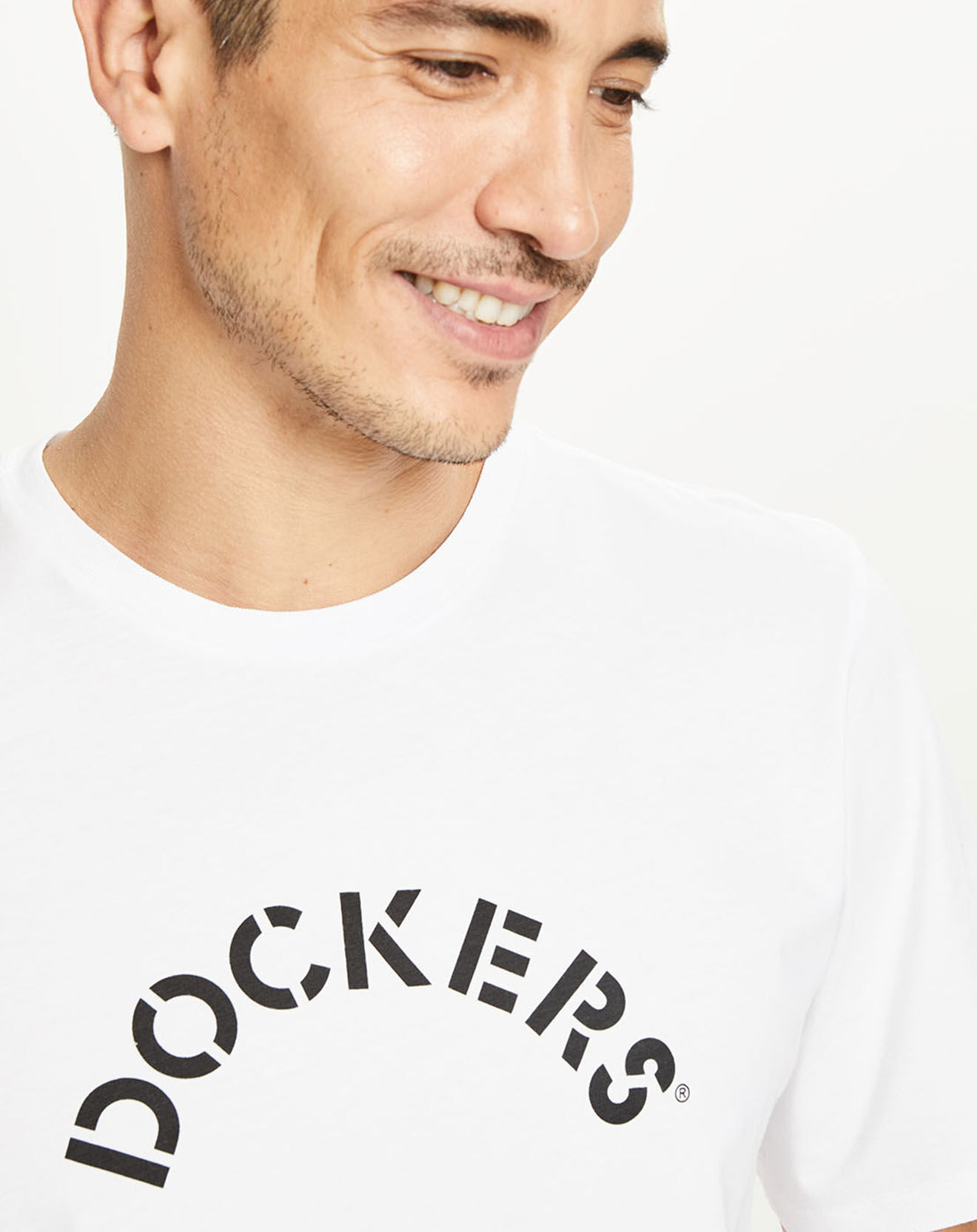 Dockers T-Shirt Logo blanc