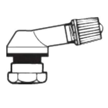 Valve Provac ALU COUDEE 80° (diamètre 8.5 mm) Universel - Noir