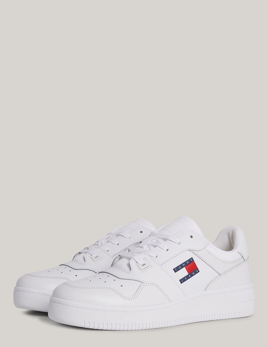 tommy hilfiger Baskets de ville Homme Tjm Retro Basket Ess Cuir Blanc