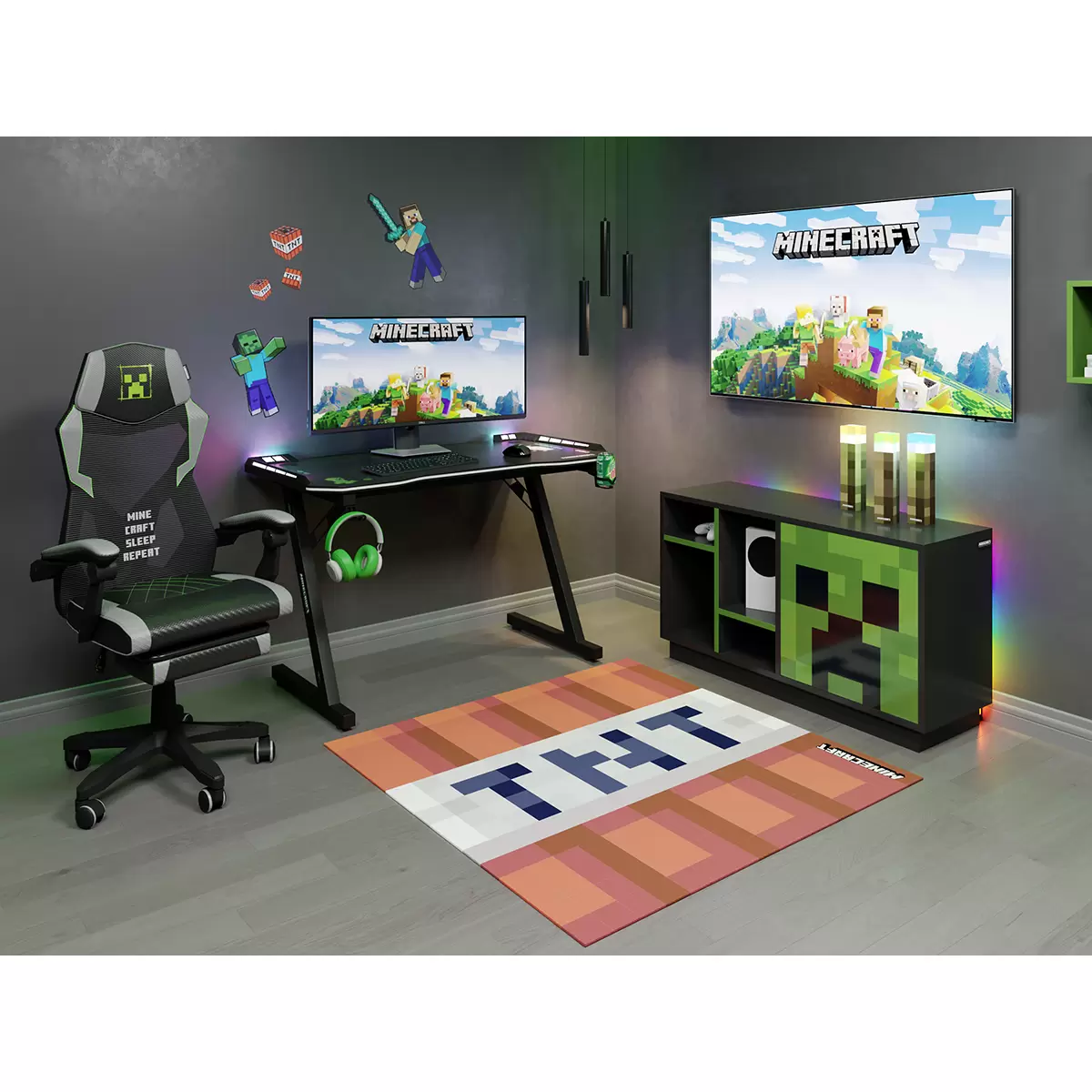 Teppich Minecraft Orange