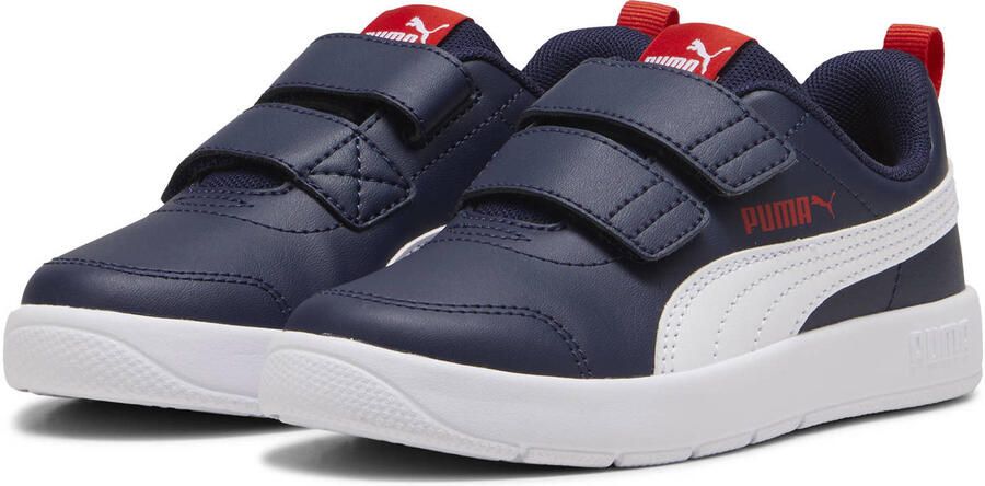 Puma Courtflex V3 sneakers donkerblauw wit