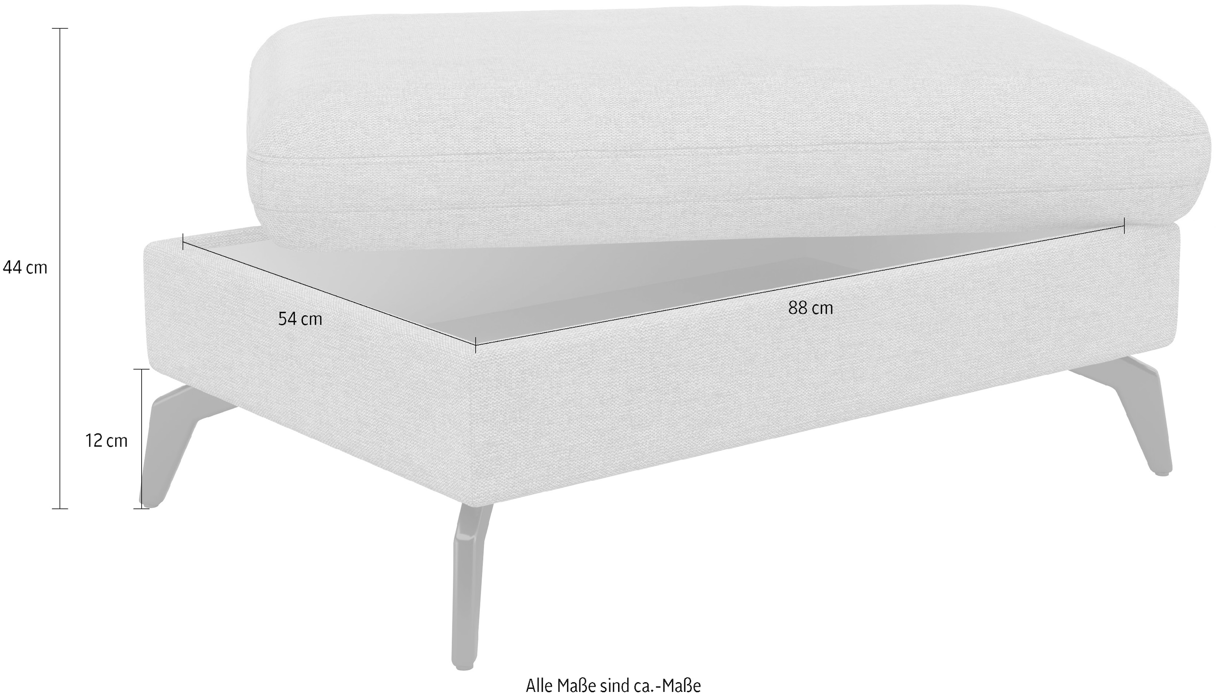 sit&more Stauraumhocker »Morris Jubi, B: 103 cm« mit Stauraum, individuell kombinierbar