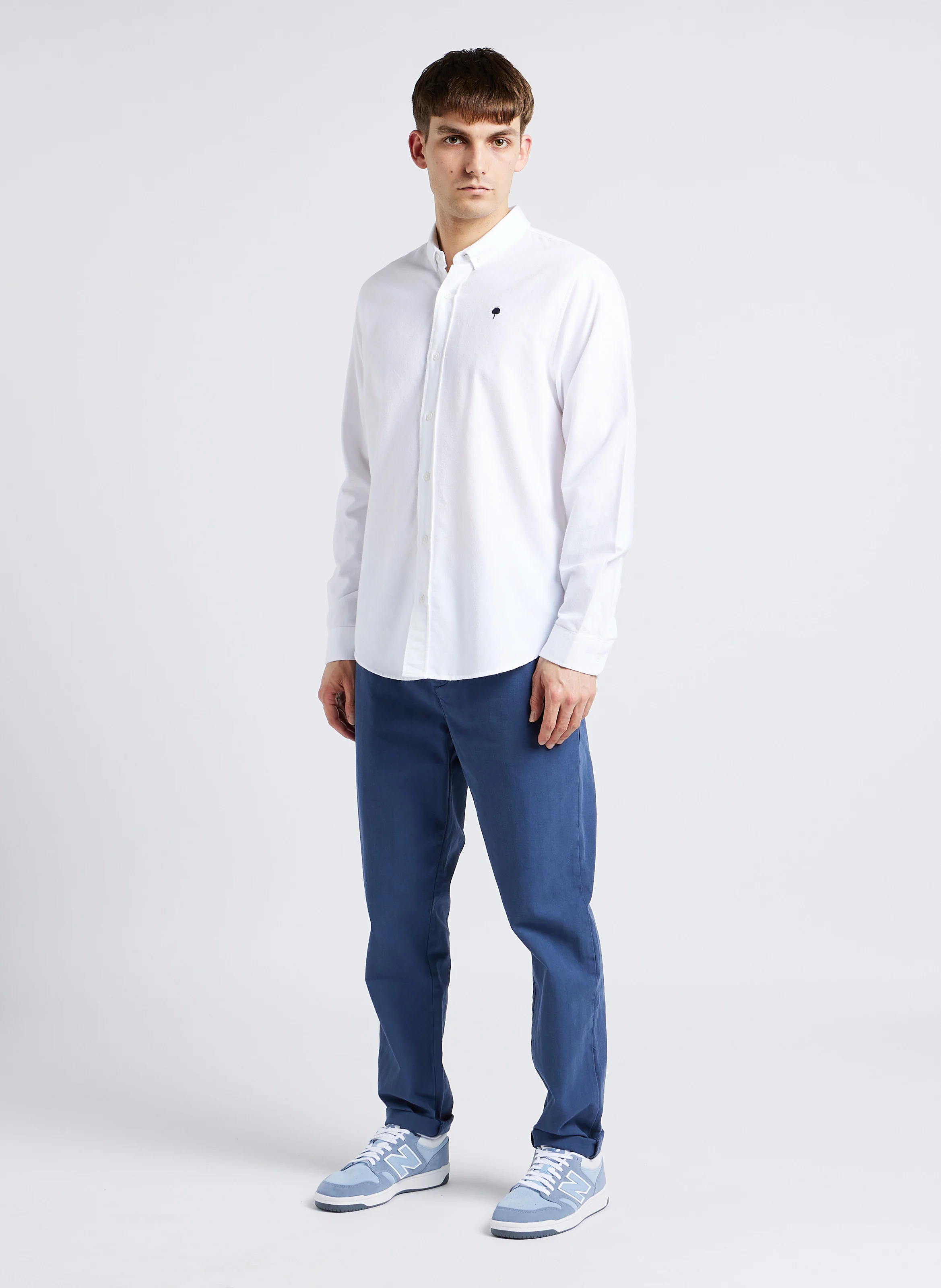IVOY - Chemise col américain en coton bio| Blanc