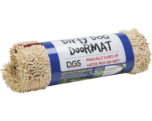 Dirty Dog Deurmat Runner Pootafdruk Diverse Kleuren 90 x 66 cm Beige Bruin Zwart Microvezel