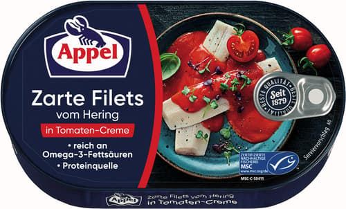 Appel MSC zarte Heringsfilets Tomaten-Creme