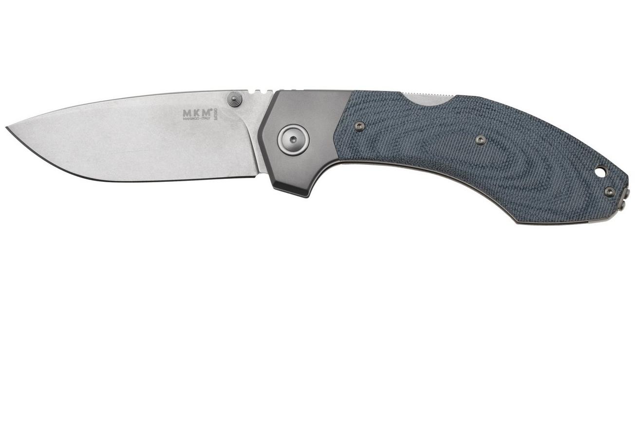 MKM Hero MK HR-DCT Stonewashed Denim Canvas Micarta, zakmes