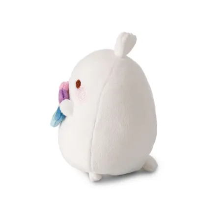 NICI Kuscheltier MOLANG 12cm mit Regenbogenblume