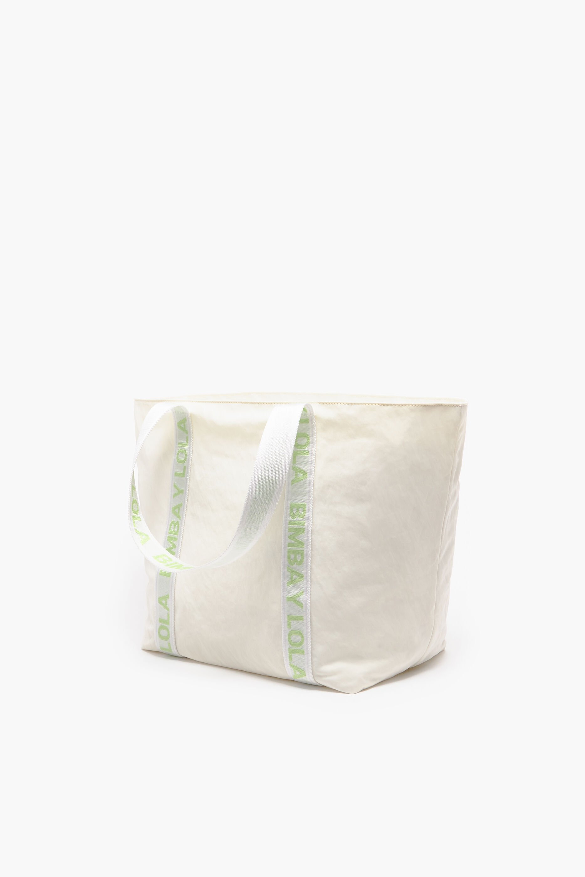 Sacola de compras tamanho XL em nylon cor pedra