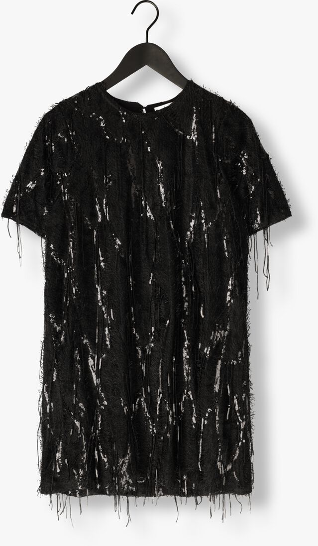 zwarte co'couture mini jurk sillacc sequin dress