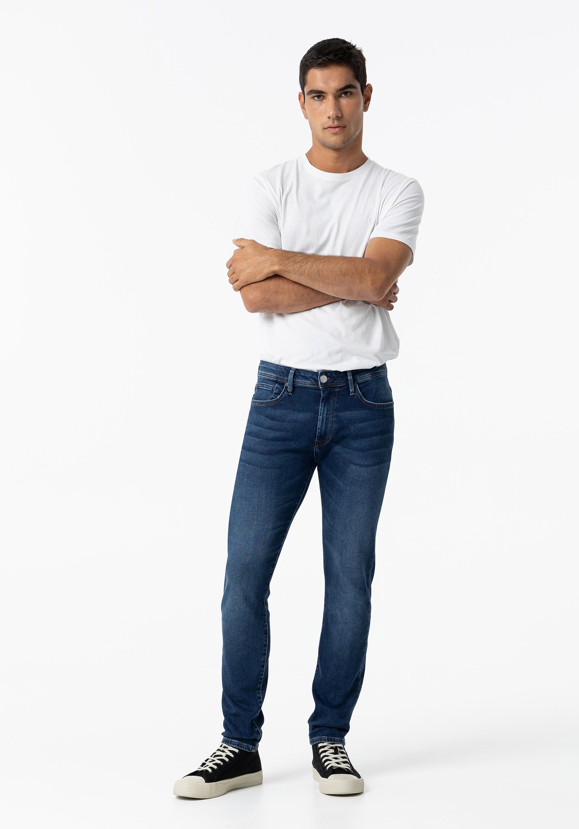 Jeans Indigo Knit Super Slim