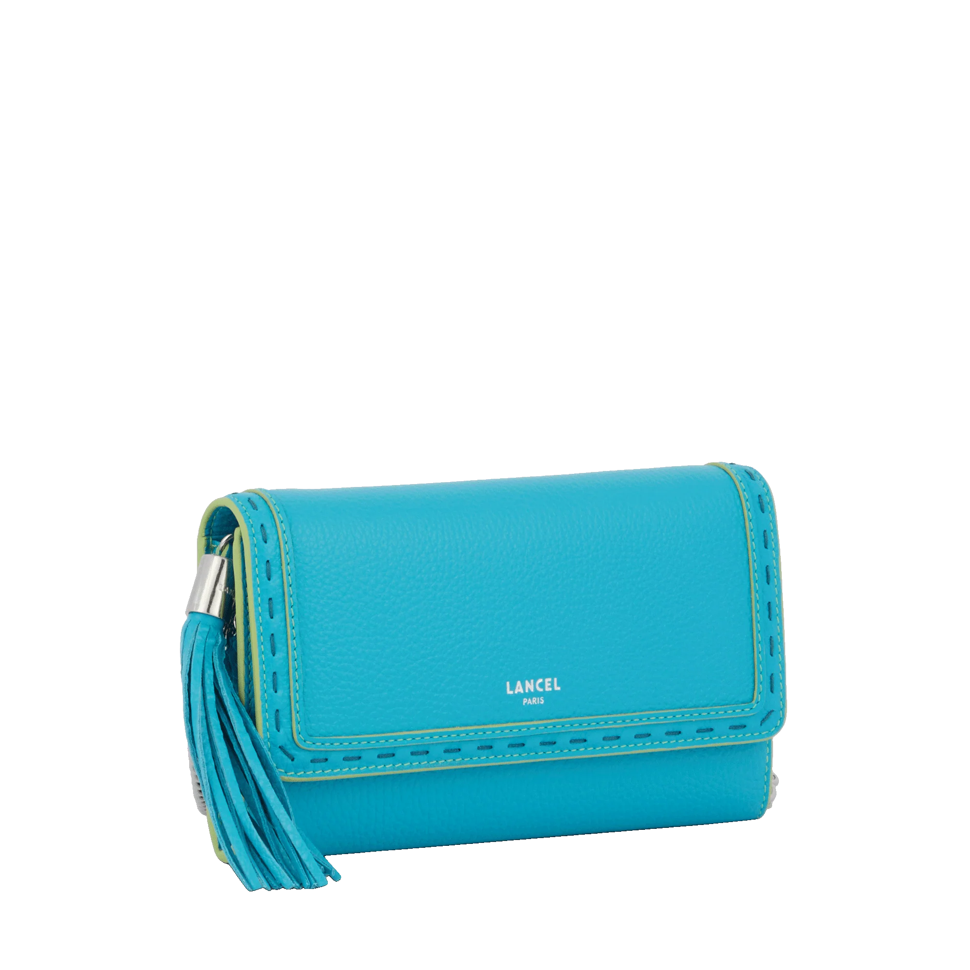 Portefeuille chaîne Premier Flirt de Lancel-Bleu ocean