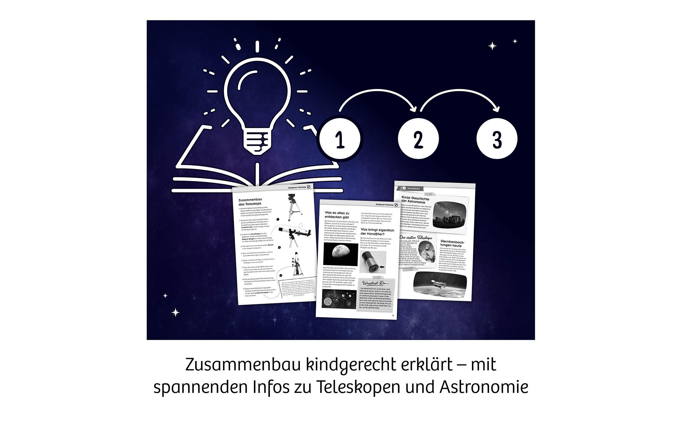 Entdecker-TeleskopStarter-Set für Sternbeobachtungen