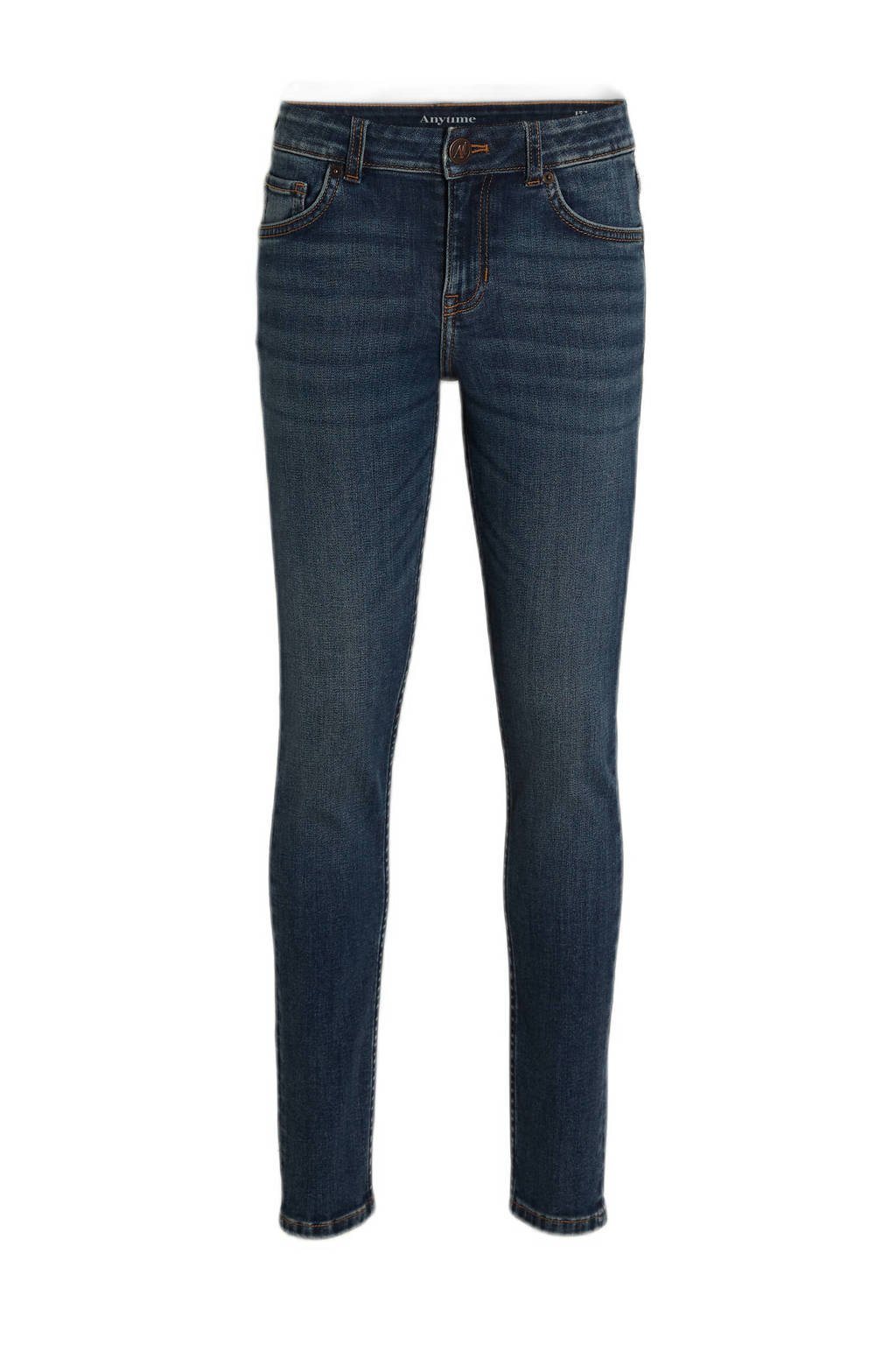 anytime skinny jeans donkerblauw