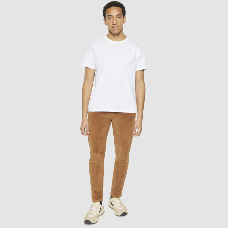Knowledge Cotton Apparel CHUCK regular 8-wales corduroy chino pants - GOTS/Vegan Dachshund
