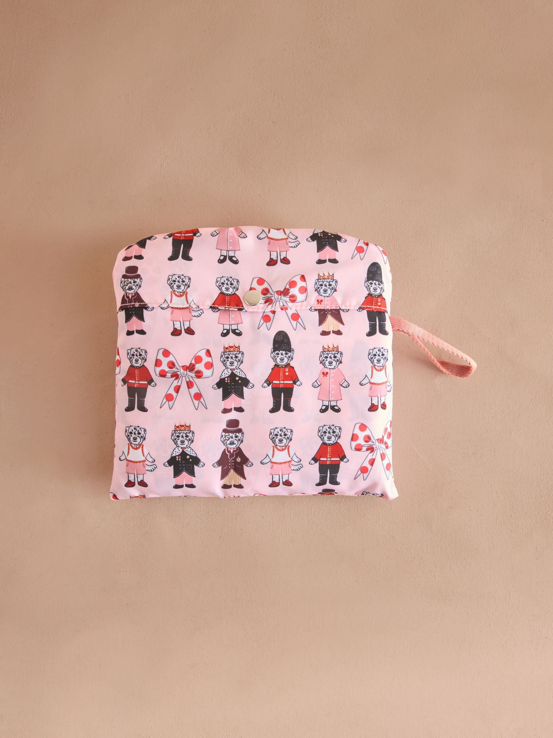 Roze London hondenprint - Cath Kidston opvouwbare rugzak