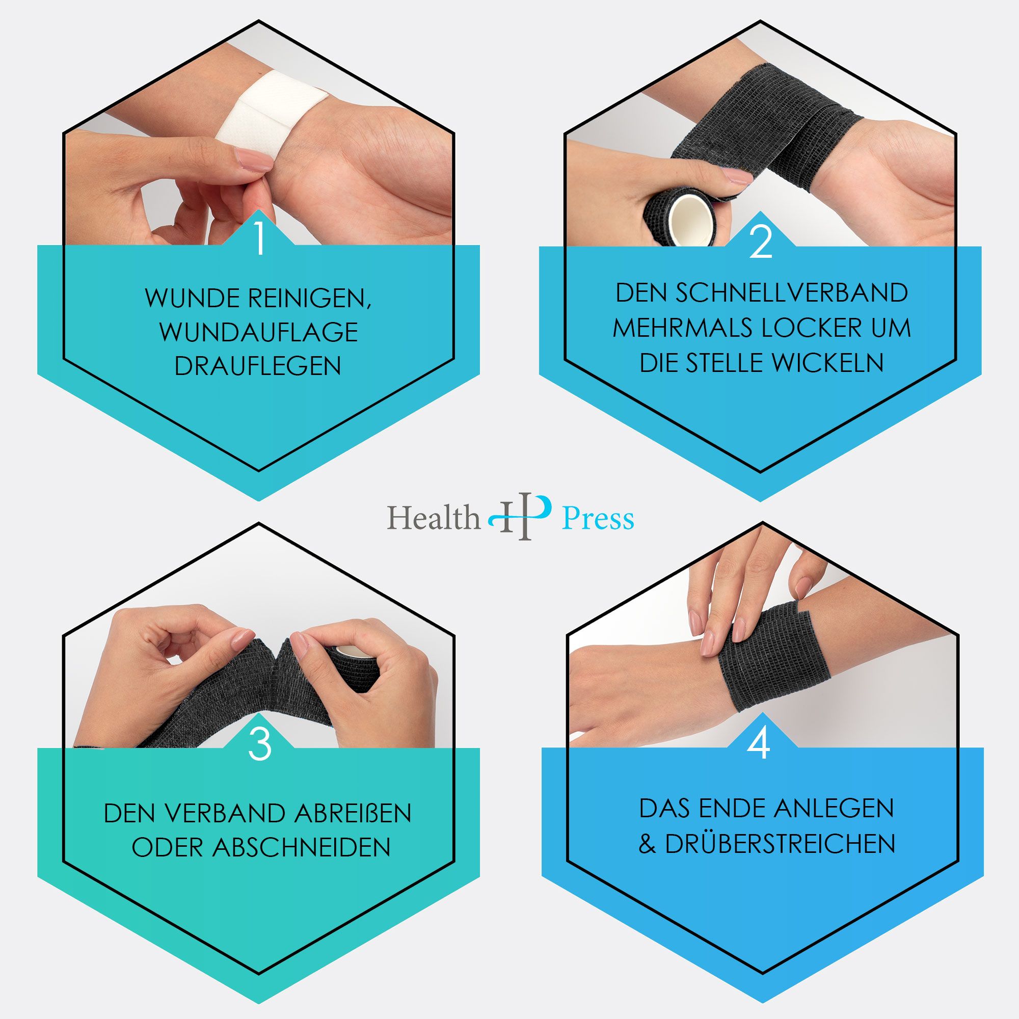 Health Press Selbstklebender Verband