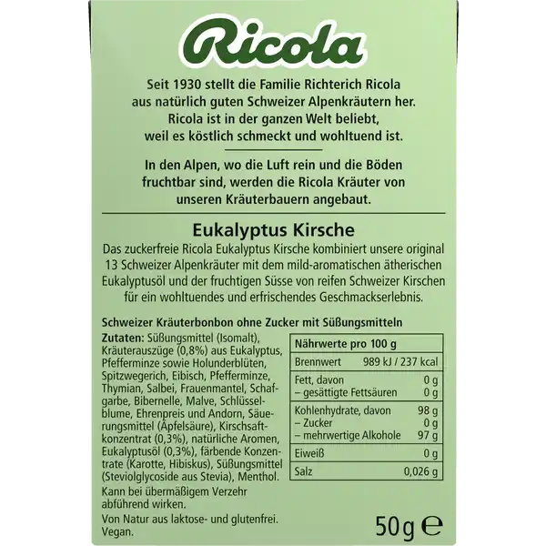 Eukalyptus-Kirsche Bonbon