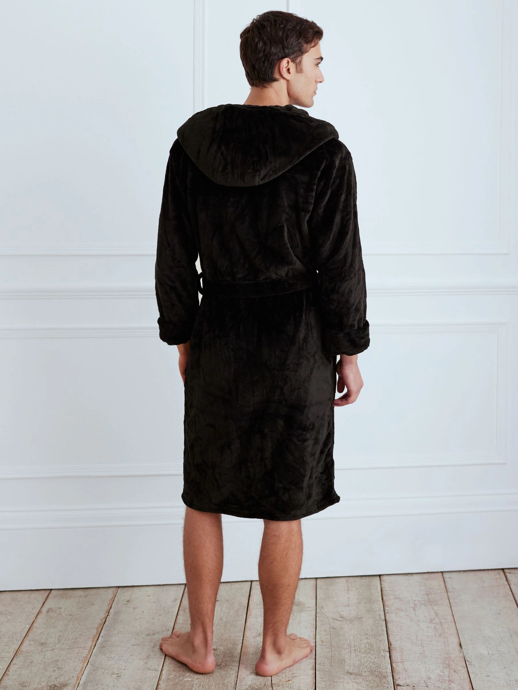 Zwart - Chelsea Peers - Fleece badjas