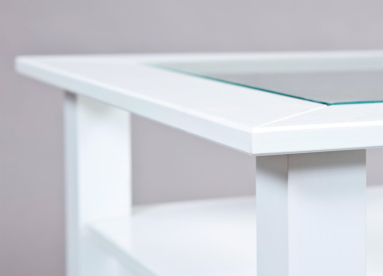 Couchtisch MAX 115x45x60 cm Massivholz Kiefer weiß