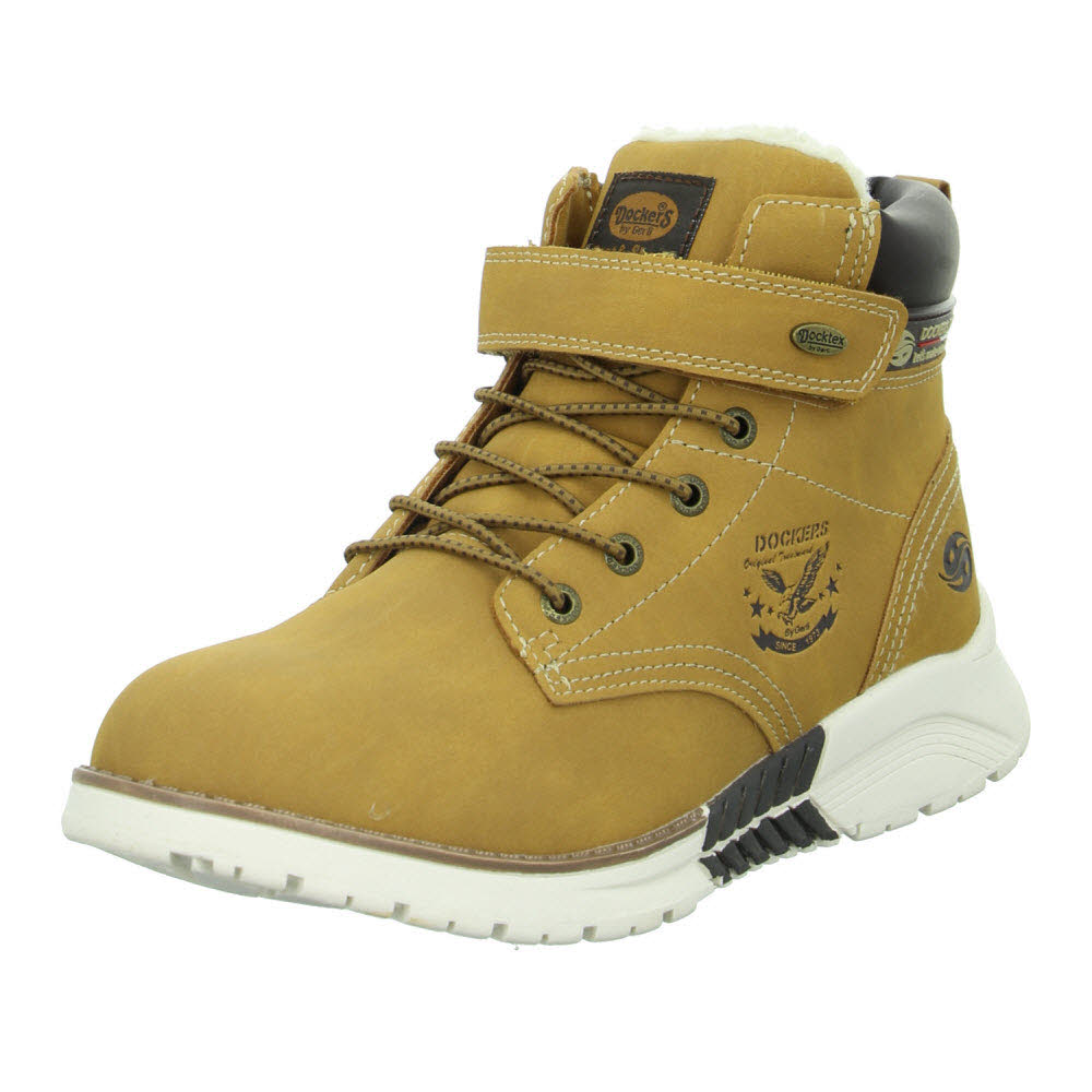 Dockers Winterboots  - golden tan / schwarz
