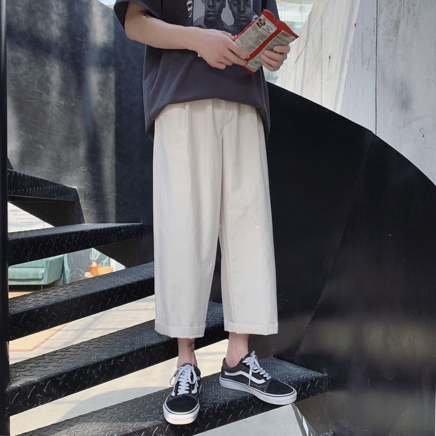 Ninine - Cropped broek met wijde pijpen