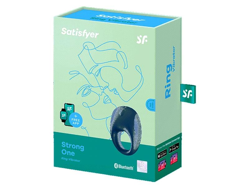 Satisfyer Penisring Strong One Vibrator Hochwertiges Sextoy aus geschmeidigem und dehnbarem Silikon