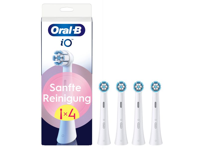 Oral-B Zahnbürstenkopf iO Sanfte Reinigung 4 Stück Ersatzbürsten