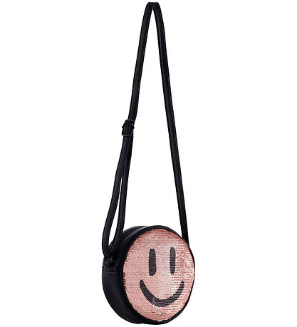 Molo Umhängetasche - Glitter Smile Bag - Schwarz/Rosa