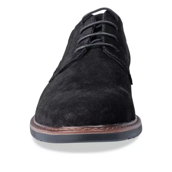 Derbies NOIR DENIM SIDE CUIR
