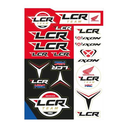 Planche de stickers Ixon STI1 LCRT 22 - Noir / Blanc