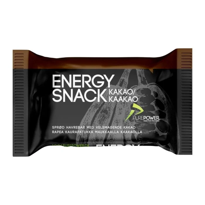PurePower Unisex Energi-barer Energy Snack Cocoa Brun
