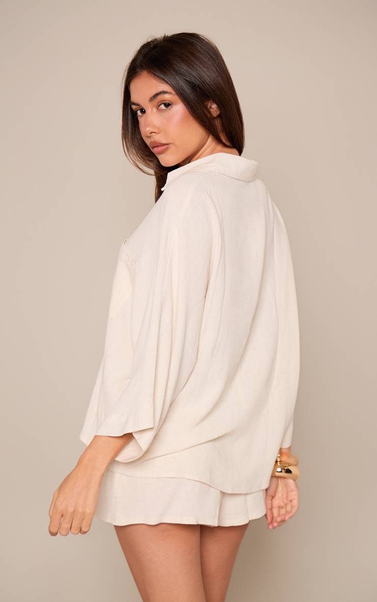 Amande Ensemble Chemise Oversize En Lin Coordonné