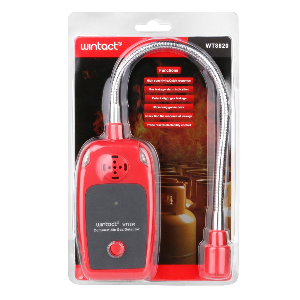 Gasmelder und Gaslecksuchgerät für brennbare und explosive Gase wie Erdgas / Propangas / Butan / LPG (WT8820)