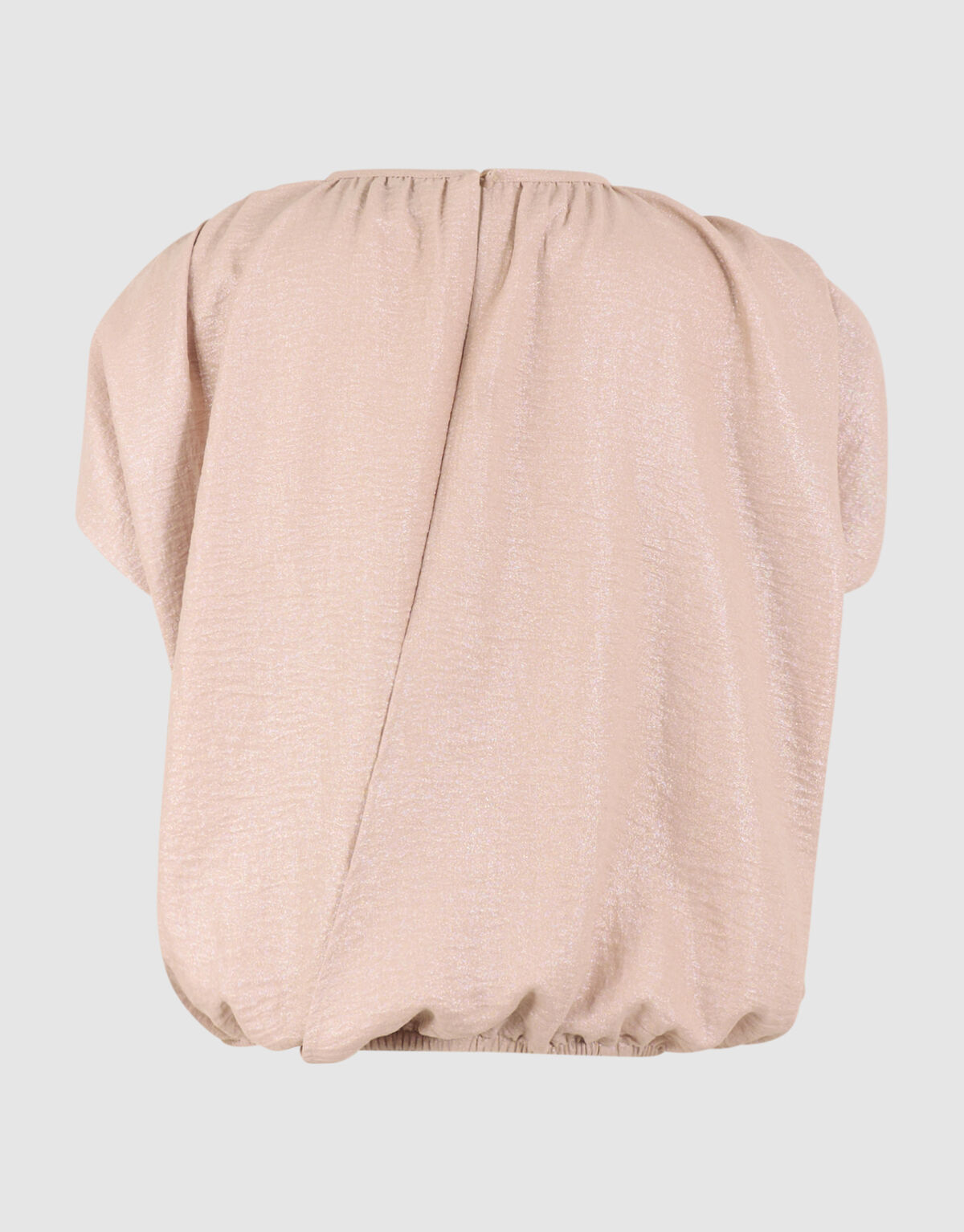 Glitter Cropped Twist Top Zand
