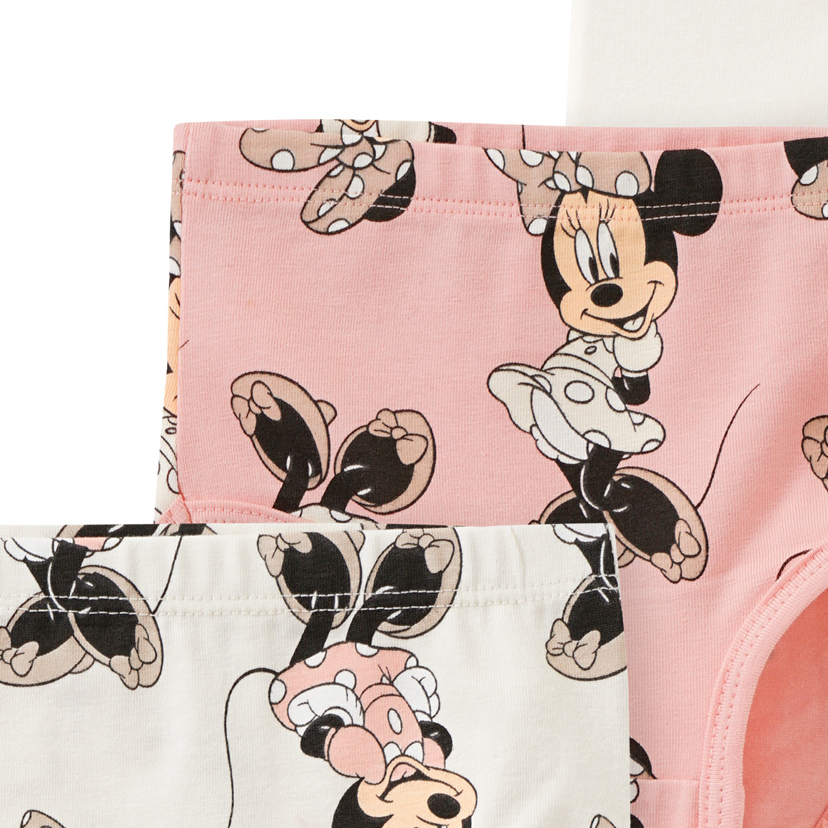 Topomini 3 Minnie Maus Slips im Set rosa / weiss