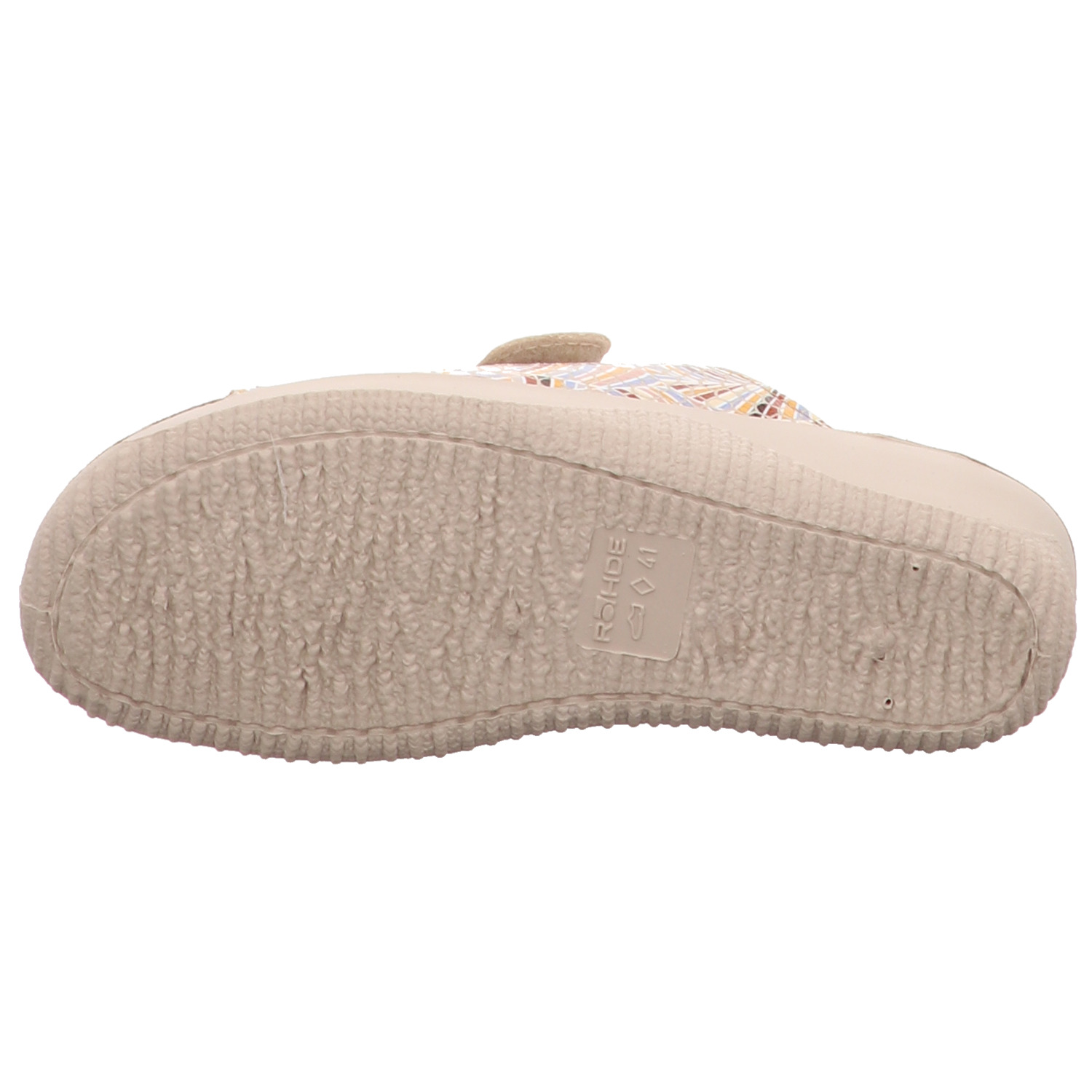 Rohde Pantolette beige weiss/weiss kombi