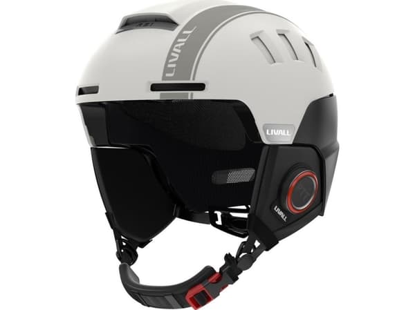 Bluetooth skihjelm 57-61cm Intercom/SOS hvit