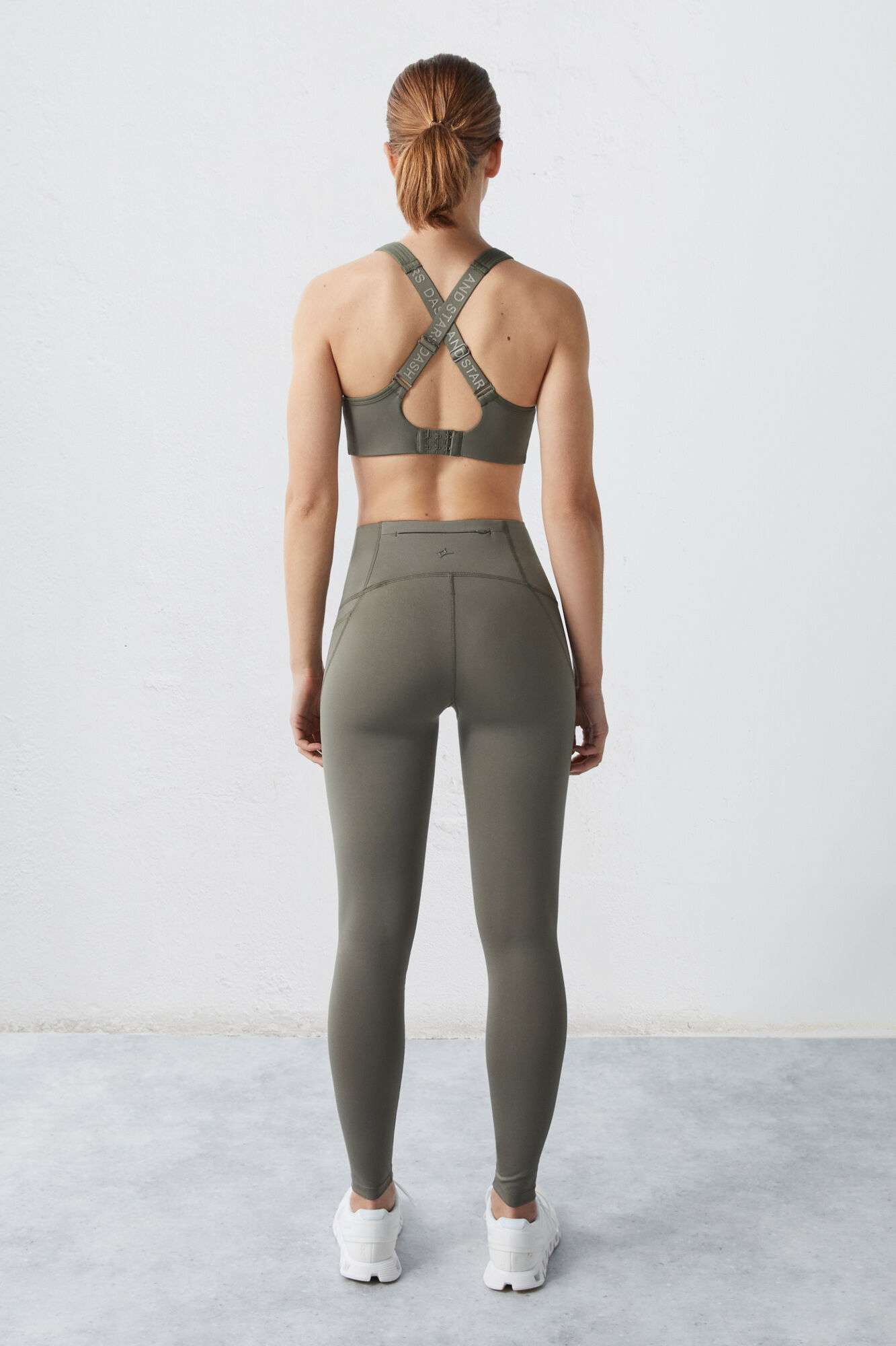 Leggings verdes 4D Stretch - bege