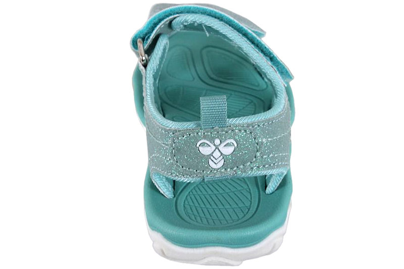 HUMMEL SANDAL GLITTER JR I TURKIS TEKSTIL
