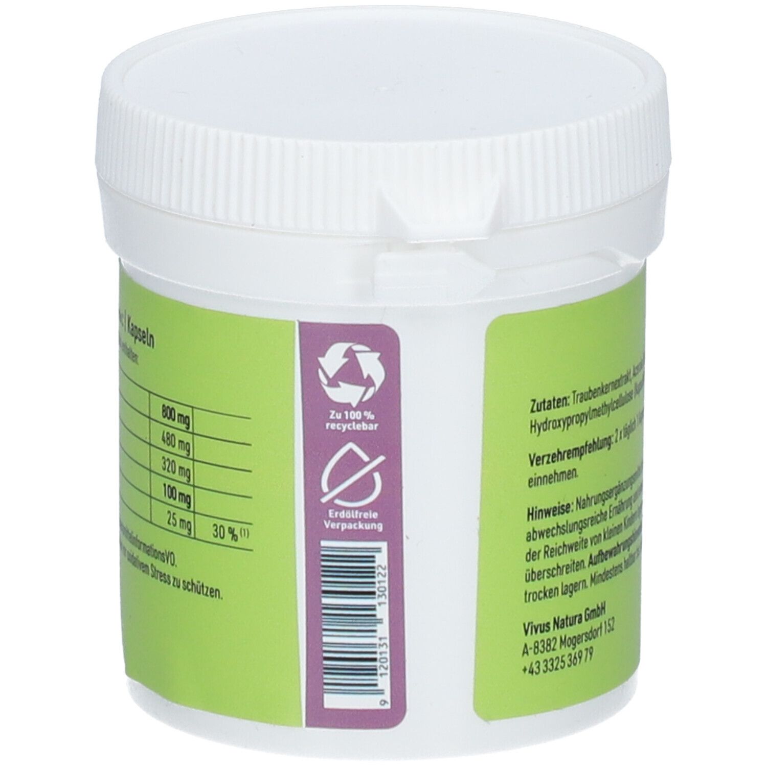 Vivus Natura OPC Traubenkernextrakt + Vitamin C