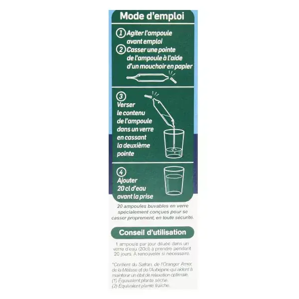 Santarome Bio - Stress Control Bio - Déstresse et apaise - 20 ampoules