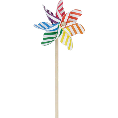 Mellem mønstret vindmølle H: 48 cm - flere varianter - assorteret